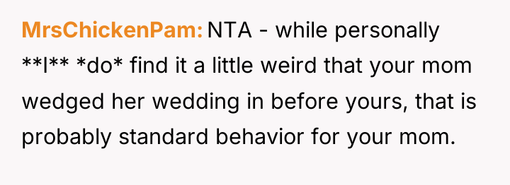 MrsChickenPam NTA - while personally **I** *do* find it a...