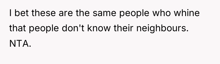 I bet these are the same people who whine that...