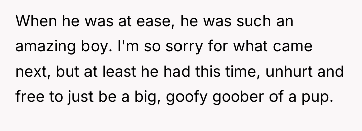 When he was at ease, he was such an amazing...