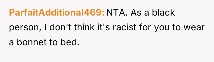 ParfaitAdditional469 NTA. As a black person, I don't think it's...