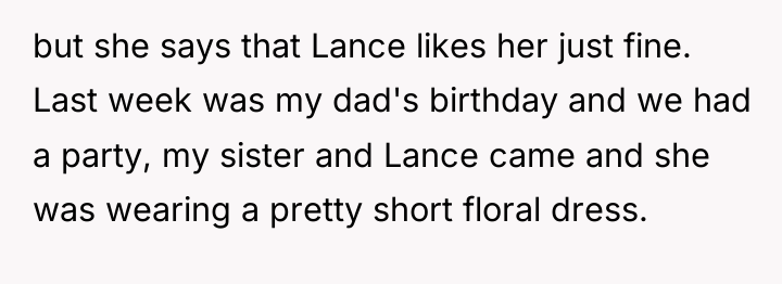 but she says that Lance likes her just fine. Last...