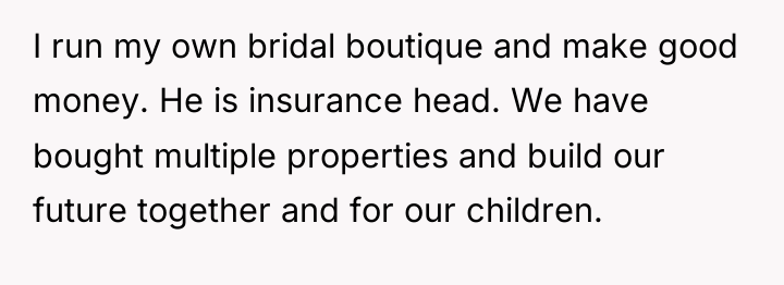 I run my own bridal boutique and make good money....