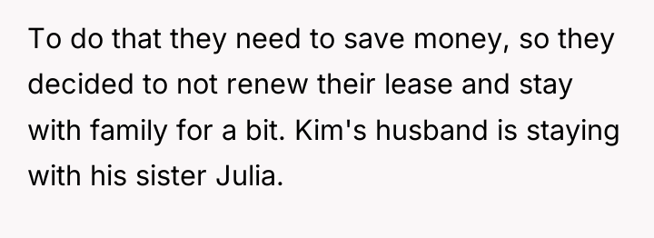 To do that they need to save money, so they...