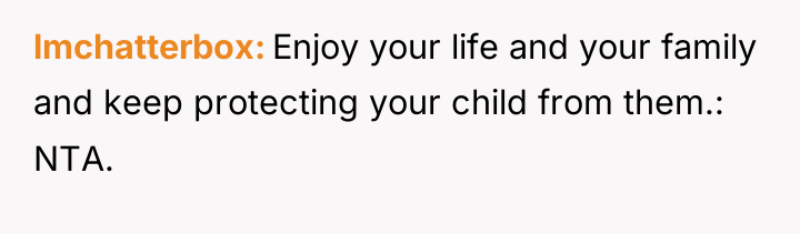 lmchatterbox Enjoy your life and your family and keep protecting...