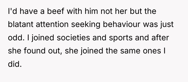 I'd have a beef with him not her but the...