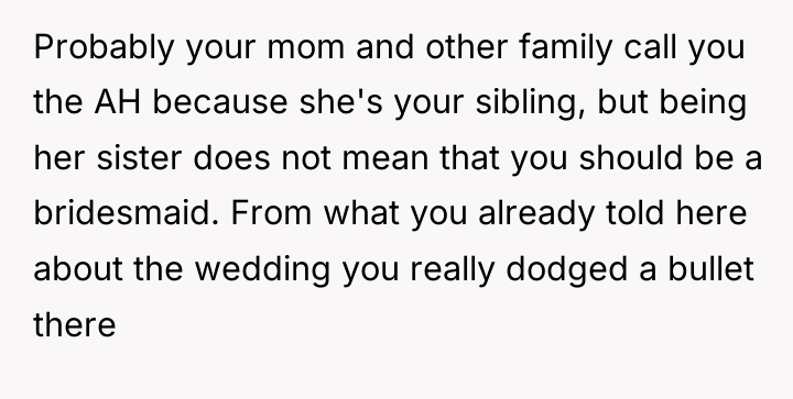 Probably your mom and other family call you the AH...