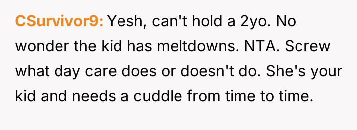 CSurvivor9 Yesh, can't hold a 2yo. No wonder the kid...