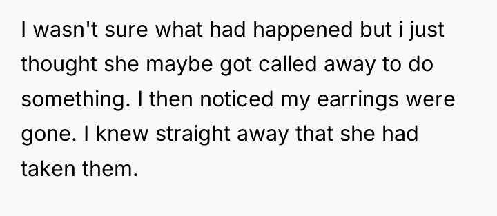 I wasn't sure what had happened but i just thought...