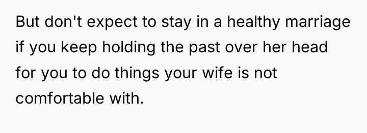 But don't expect to stay in a healthy marriage if...