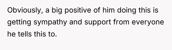 Obviously, a big positive of him doing this is getting...
