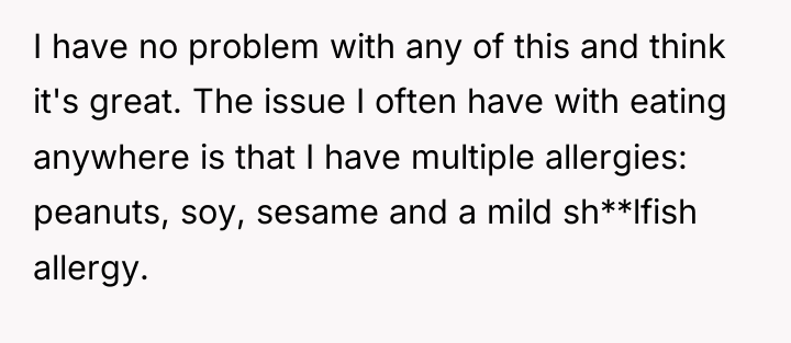 I have no problem with any of this and think...