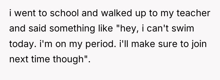i went to school and walked up to my teacher...