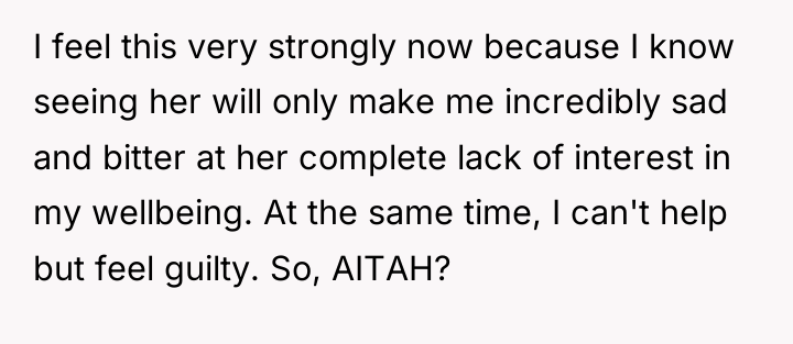 I feel this very strongly now because I know seeing...