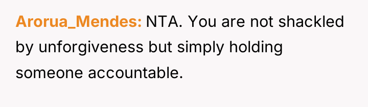 Arorua_Mendes NTA. You are not shackled by unforgiveness but simply...