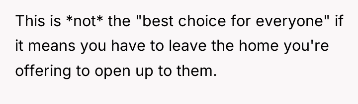 This is *not* the "best choice for everyone" if it...