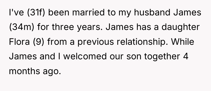 I've (31f) been married to my husband James (34m) for...