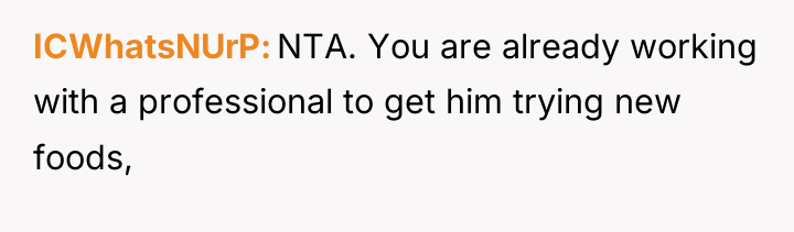 ICWhatsNUrP NTA. You are already working with a professional to...