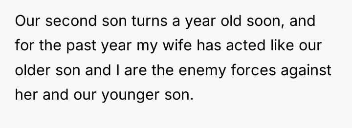 Our second son turns a year old soon, and for...