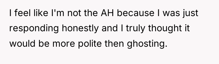 I feel like I'm not the AH because I was...