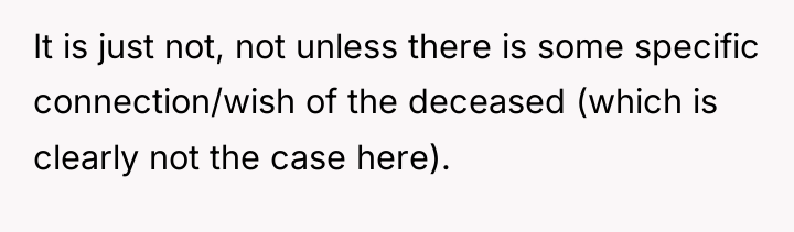 It is just not, not unless there is some specific...
