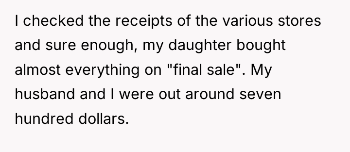 I checked the receipts of the various stores and sure...