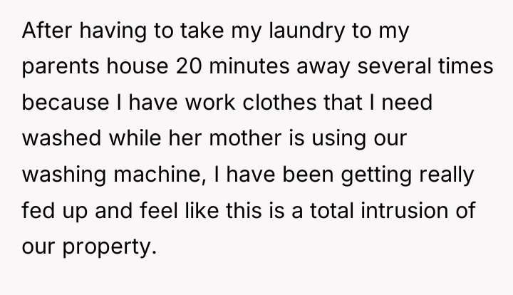After having to take my laundry to my parents house...
