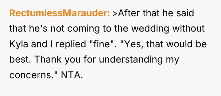 RectumlessMarauder >After that he said that he's not coming to...