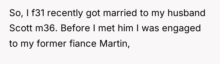 So, I f31 recently got married to my husband Scott...