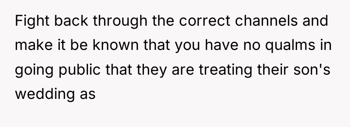 Fight back through the correct channels and make it be...