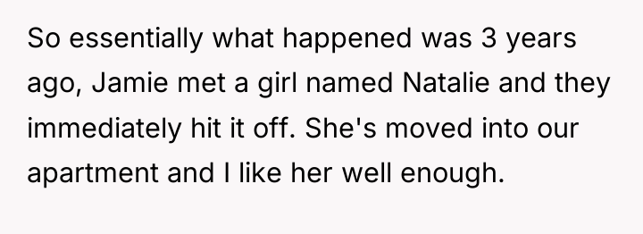 So essentially what happened was 3 years ago, Jamie met...