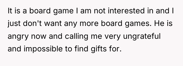 It is a board game I am not interested in...
