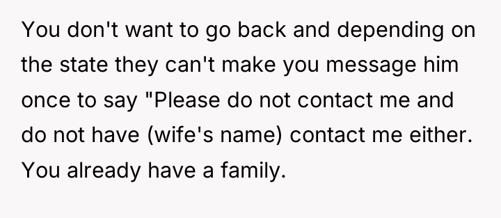 You don't want to go back and depending on the...