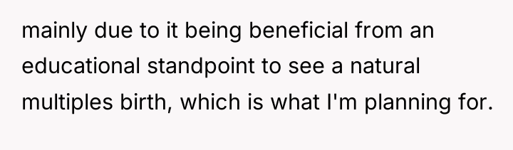 mainly due to it being beneficial from an educational standpoint...