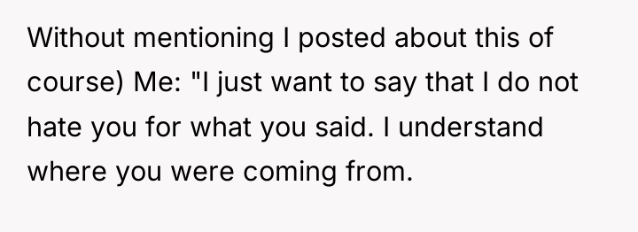 Without mentioning I posted about this of course) Me: "I...