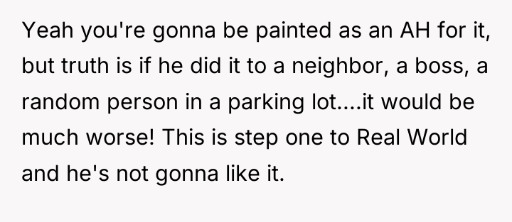 Yeah you're gonna be painted as an AH for it,...