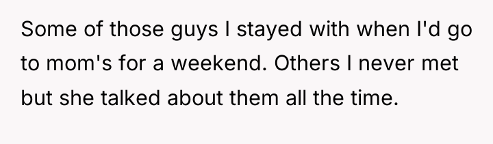 Some of those guys I stayed with when I'd go...