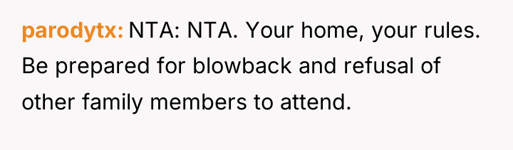 parodytx NTA: NTA. Your home, your rules. Be prepared for...