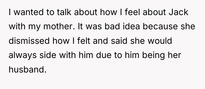 I wanted to talk about how I feel about Jack...