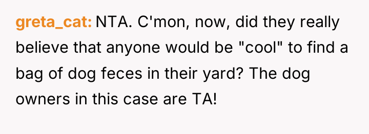 greta_cat NTA. C'mon, now, did they really believe that anyone...