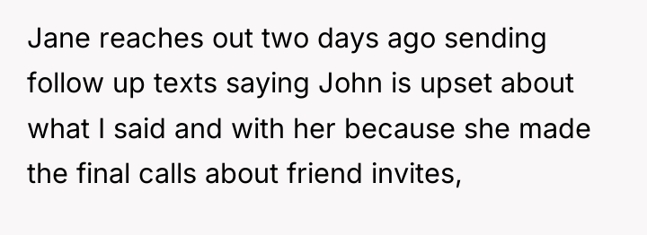Jane reaches out two days ago sending follow up texts...