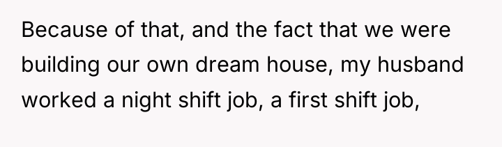 Because of that, and the fact that we were building...
