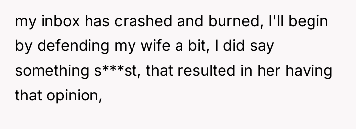 my inbox has crashed and burned, I'll begin by defending...