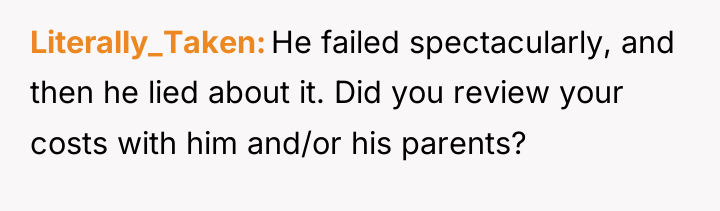 Literally_Taken He failed spectacularly, and then he lied about it....