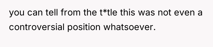 you can tell from the t*tle this was not even...