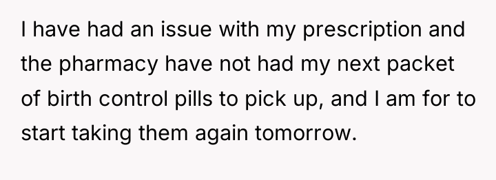 I have had an issue with my prescription and the...