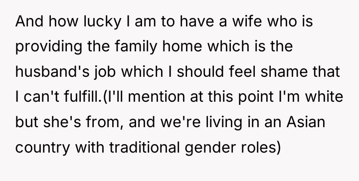 And how lucky I am to have a wife who...
