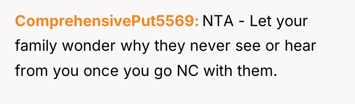 ComprehensivePut5569 NTA - Let your family wonder why they never...