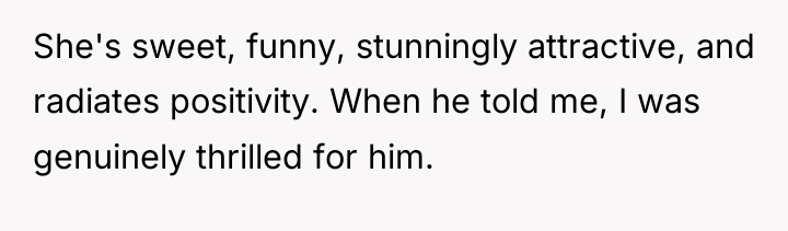 She's sweet, funny, stunningly attractive, and radiates positivity. When he...