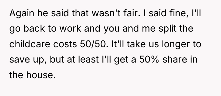 Again he said that wasn't fair. I said fine, I'll...