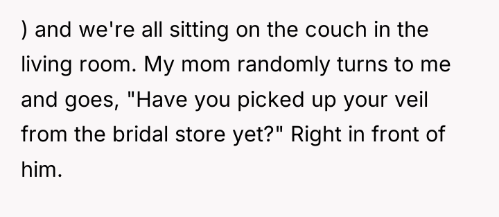) and we're all sitting on the couch in the...